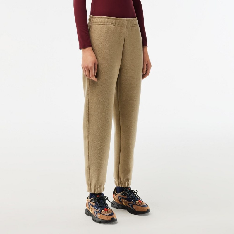 Women's Lacoste Blended Cotton Sweatpants Beige | XQK539147