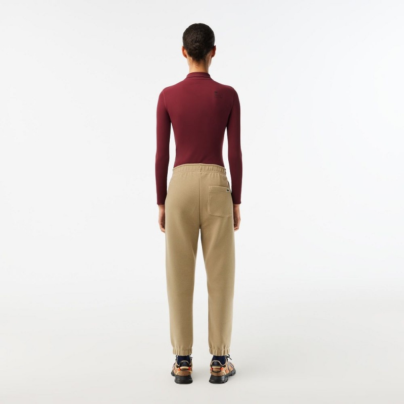 Women's Lacoste Blended Cotton Sweatpants Beige | XQK539147