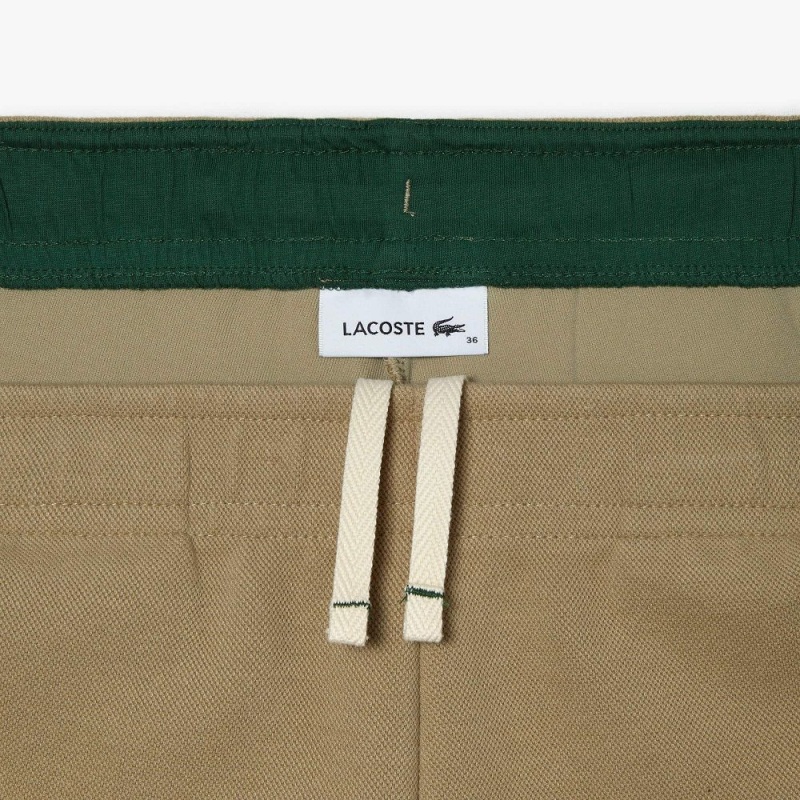 Women's Lacoste Blended Cotton Sweatpants Beige | XQK539147