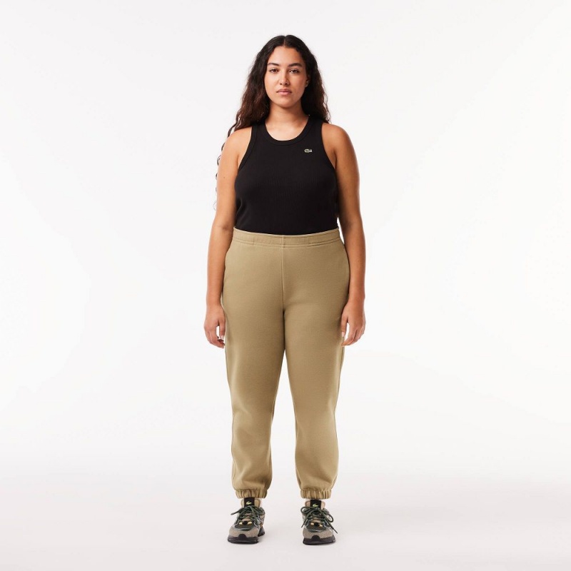 Women's Lacoste Blended Cotton Sweatpants Beige | XQK539147