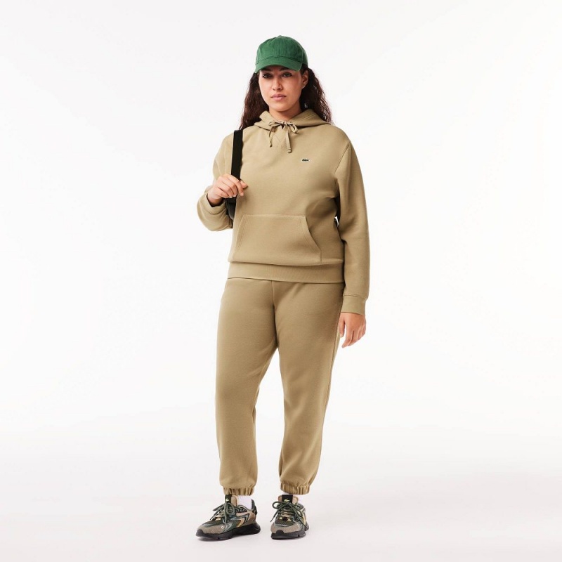 Women's Lacoste Blended Cotton Sweatpants Beige | XQK539147