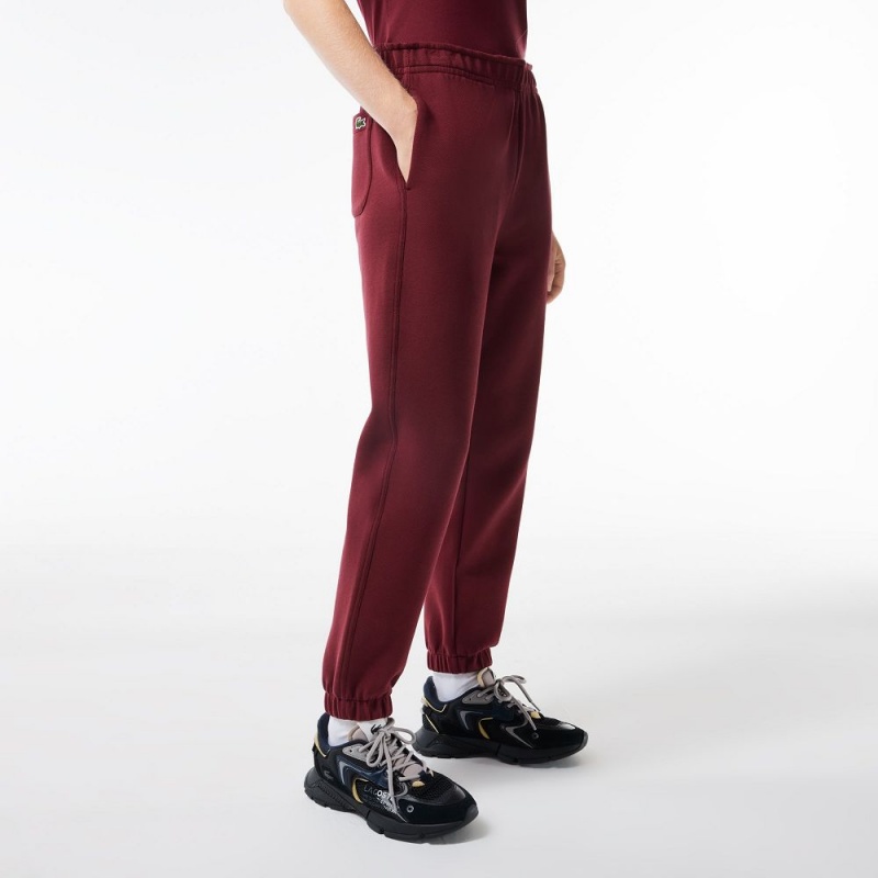 Women's Lacoste Blended Cotton Sweatpants Bordeaux | RTI610359