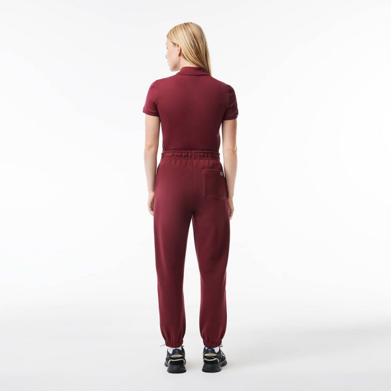 Women's Lacoste Blended Cotton Sweatpants Bordeaux | RTI610359