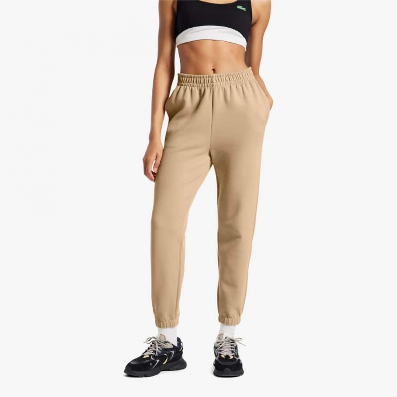 Women's Lacoste Blended Cotton Sweatpants Beige | EHY431602