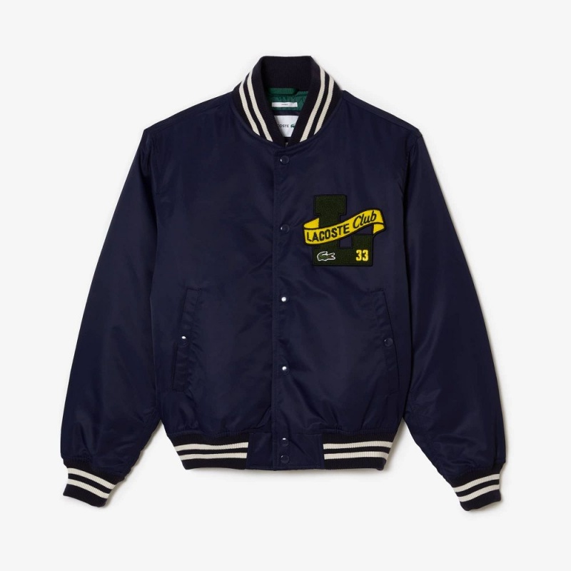 Women's Lacoste Bomber Jackets Navy Blue | JMG469251