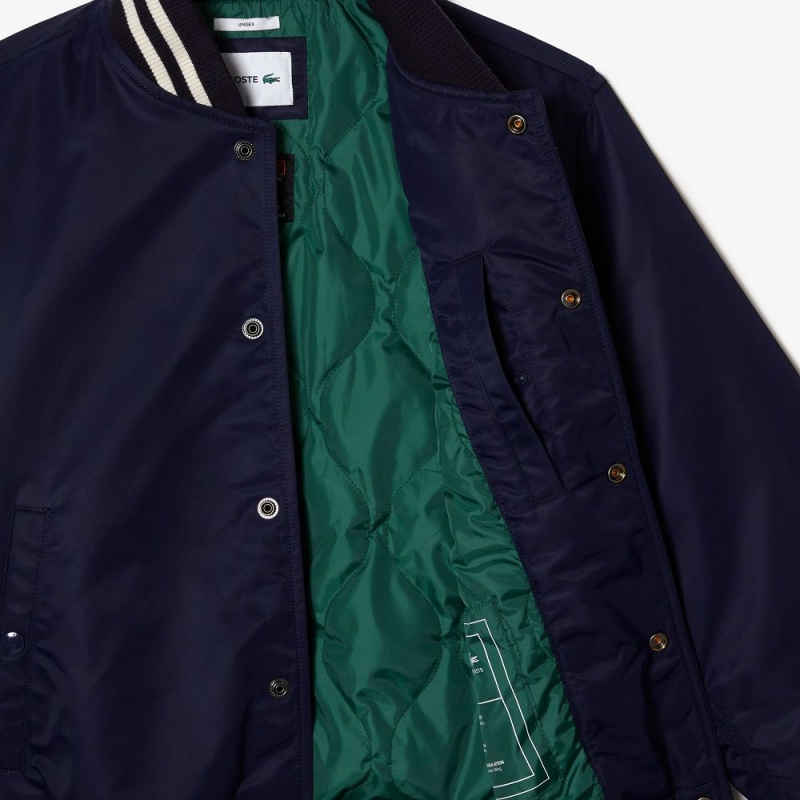 Women's Lacoste Bomber Jackets Navy Blue | JMG469251