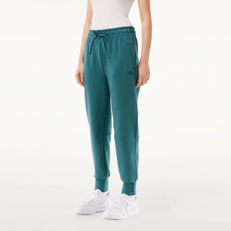 Women's Lacoste Cotton Jersey Joggers Hydro blue | OJY083592