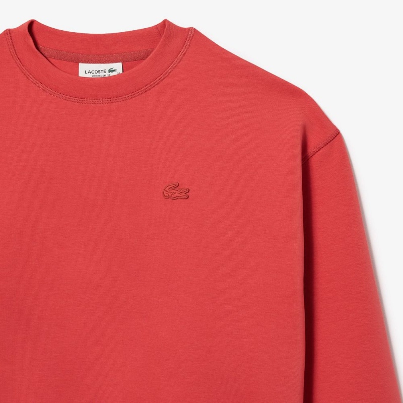 Women's Lacoste Crew Neck Sweatshirt Pink | PHF827453