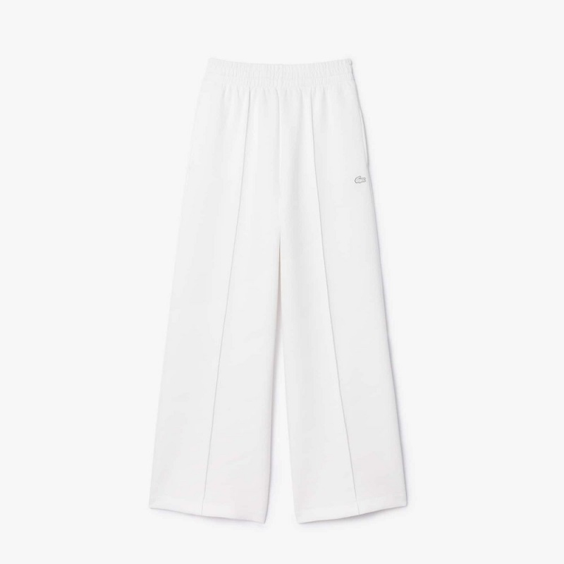 Women's Lacoste Double Face Sweatpants White | CDY791028