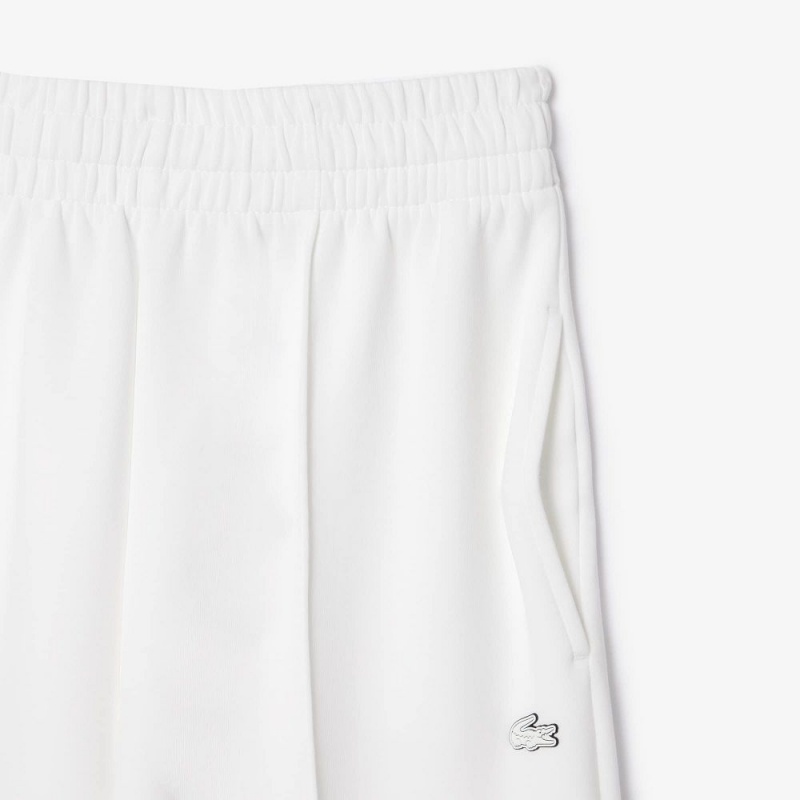 Women's Lacoste Double Face Sweatpants White | CDY791028