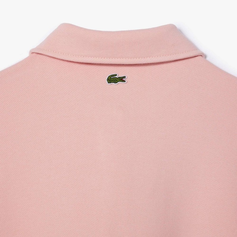 Women's Lacoste Embroidered Polo Sweatshirt Waterlily Pink | EYW218673