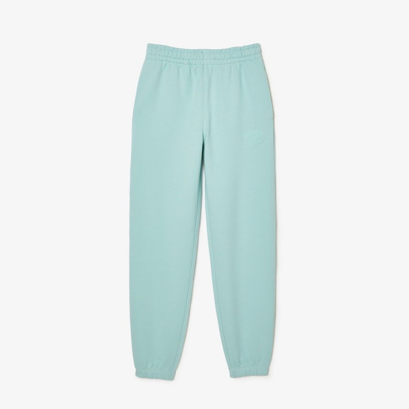 Women's Lacoste Embroidered Sweatpants Mint | RMT167538