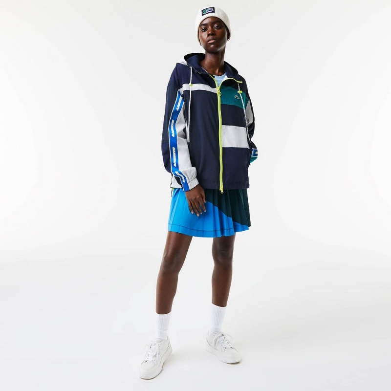 Women's Lacoste Holiday Patchwork Effect Jackets Multicolor | BVQ306987