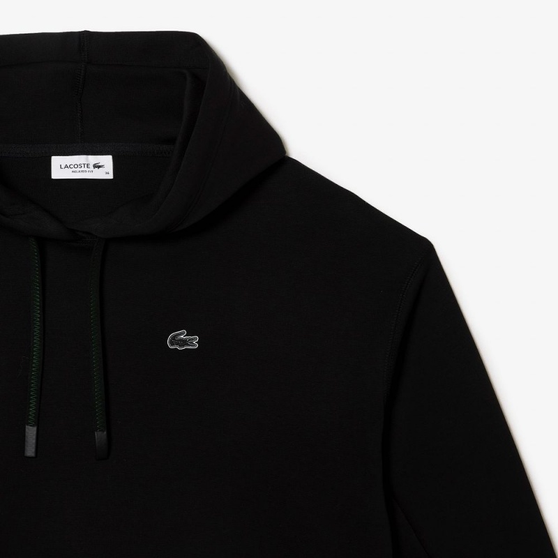 Women's Lacoste Hoodie Black | BGZ698412