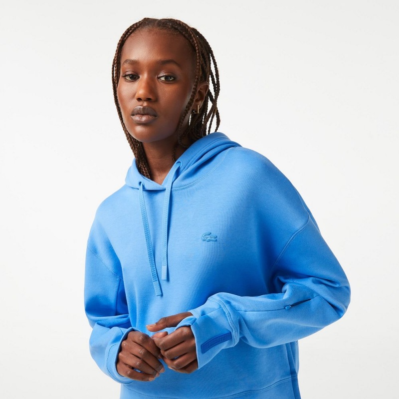 Women's Lacoste Hoodie Ethereal blue | EUC789025