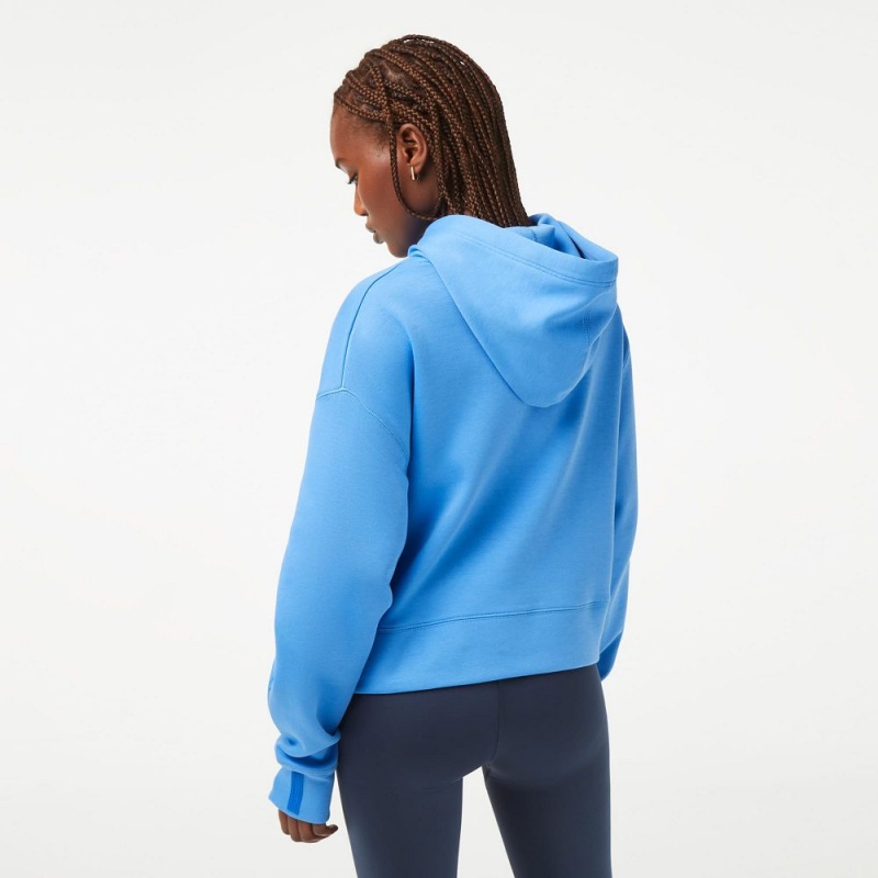 Women's Lacoste Hoodie Ethereal blue | EUC789025