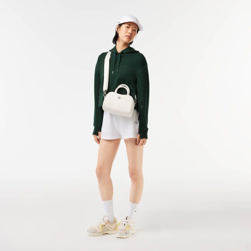 Women's Lacoste Hoodie Forest green | BPS345716