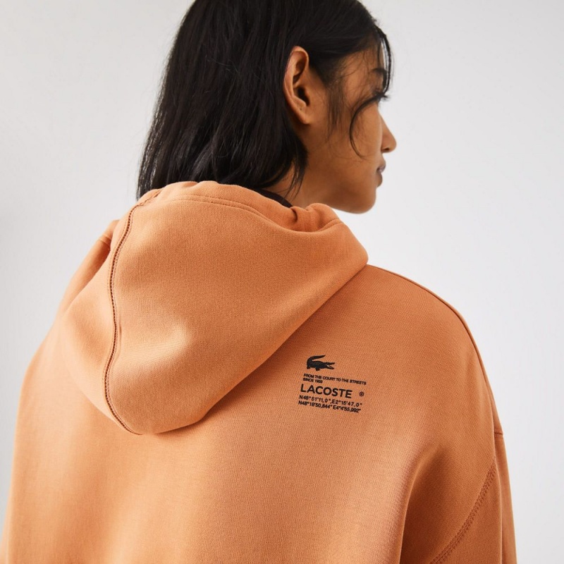 Women's Lacoste Hoodie Orange | LWU782695