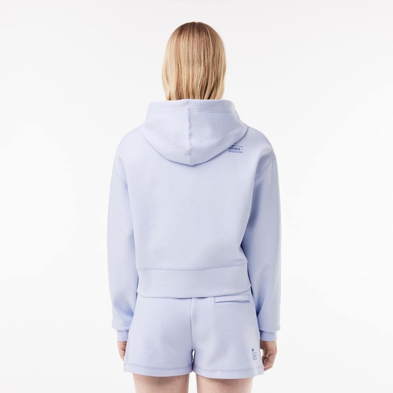 Women's Lacoste Hoodie Phoenix blue | OJZ092516