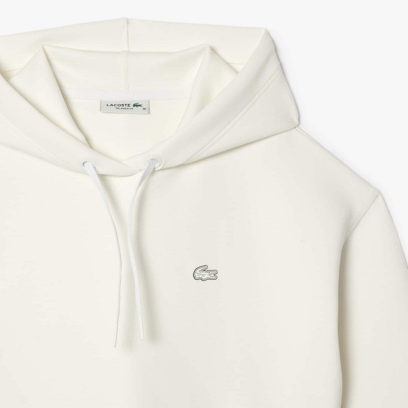 Women's Lacoste Hoodie White | ARW478612