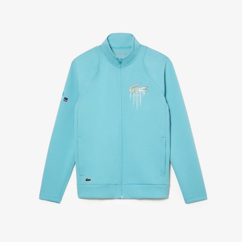 Women's Lacoste Lacoste Sport Miami Open Edition Sweatshirt Turquoise | ISM164097