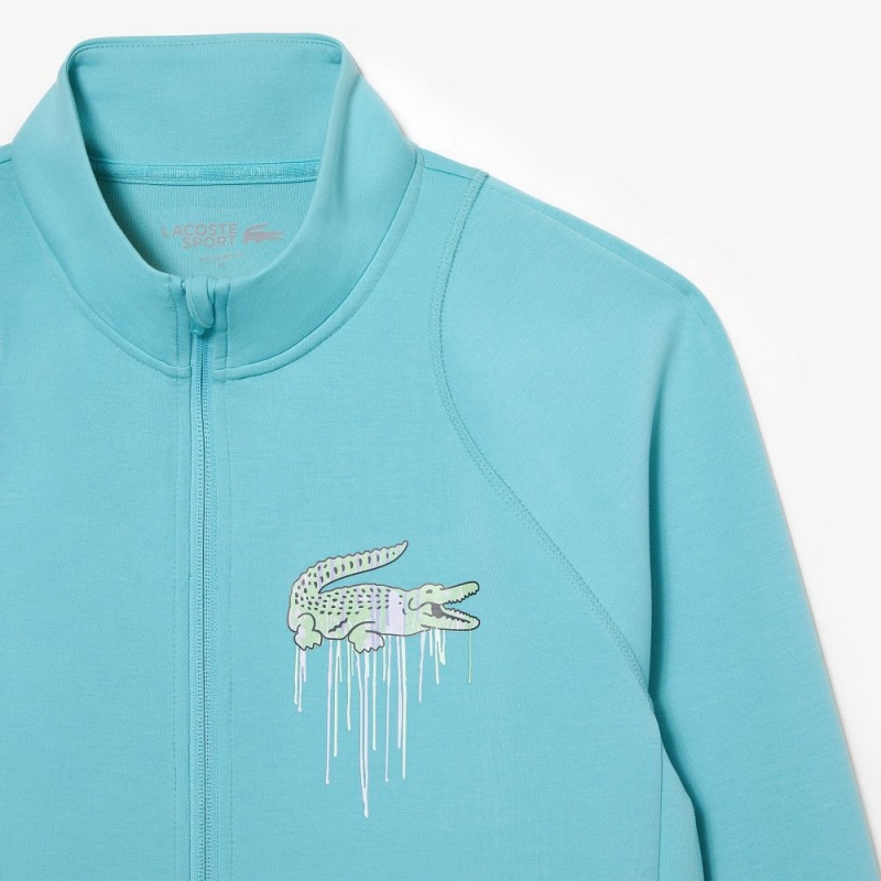 Women's Lacoste Lacoste Sport Miami Open Edition Sweatshirt Turquoise | ISM164097