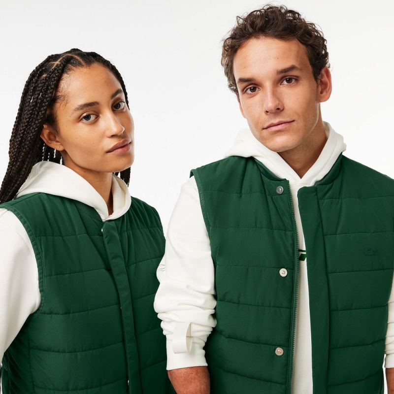 Women's Lacoste Lacoste Sport x Théo Curin Vest Jackets Pine green | RJU640371