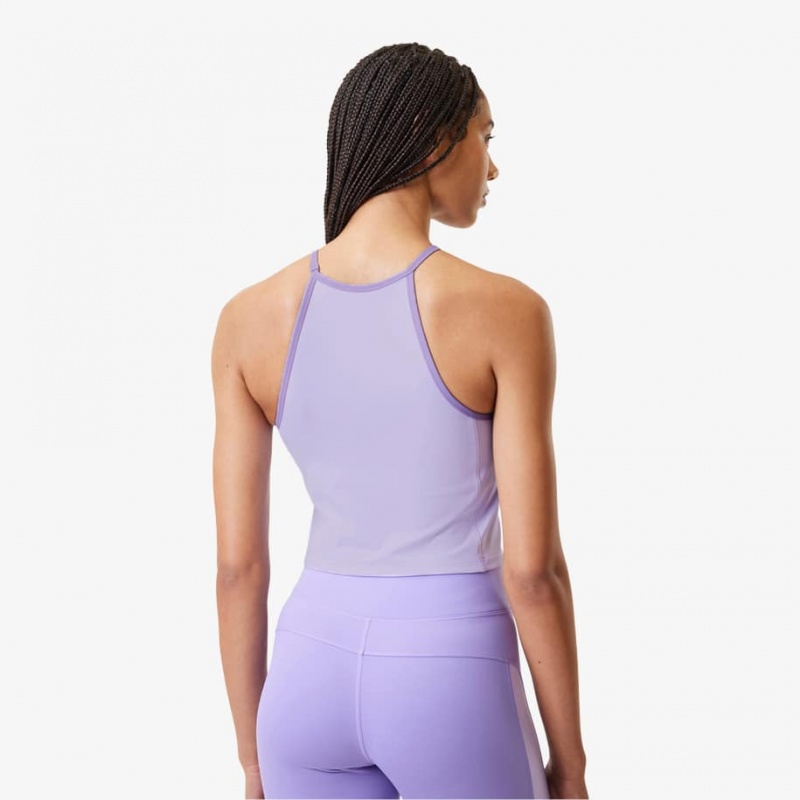 Women's Lacoste Lacoste x Bandier All Motion Colorblock Tank Top Purple | TZQ703185