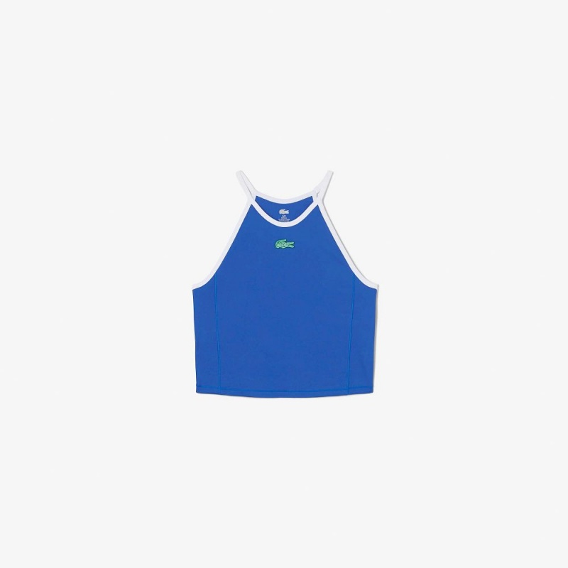 Women's Lacoste Lacoste x Bandier All Motion Colorblock Tank Top Blue | BKQ846127