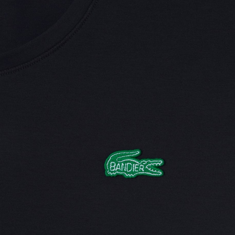 Women's Lacoste Lacoste x Bandier Pro Featherweight T-Shirt Black | AMG092541