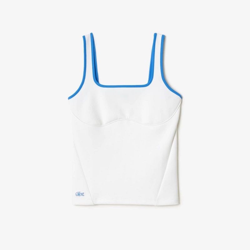 Women's Lacoste Lacoste x EleVen by Venus Technical Tank Top White | FDL236814