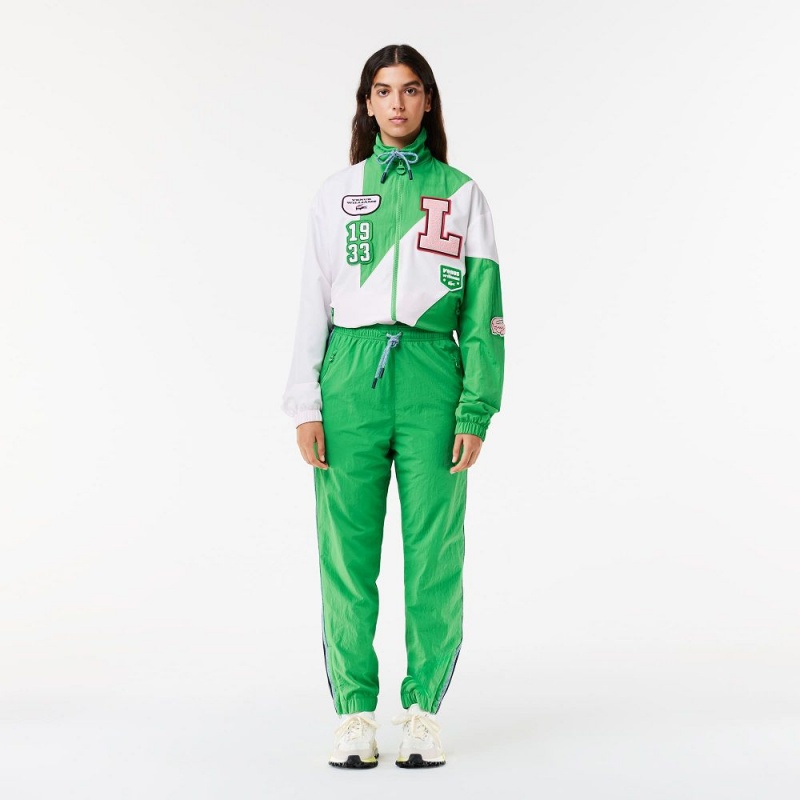 Women's Lacoste Lacoste x EleVen by Venus Oversized Track Jackets Green Light Pink | DXL438652