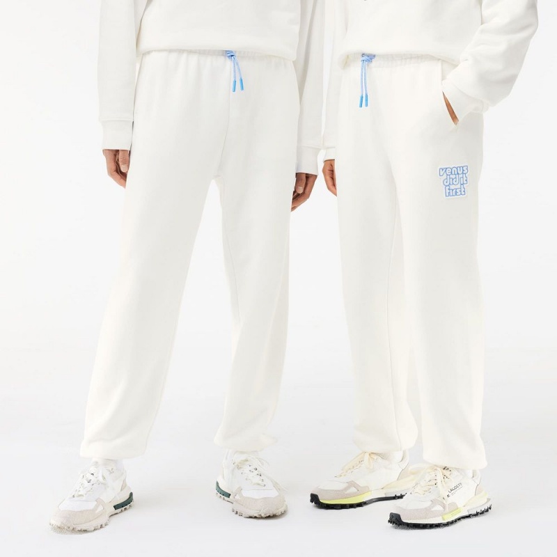 Women's Lacoste Lacoste x EleVen by Venus Sweatpants White | BEG015962