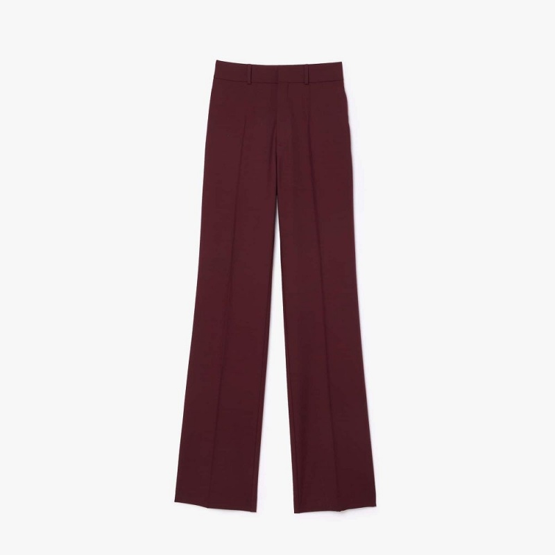 Women's Lacoste Lacoste x EleVen by Venus Stretch Wool Pants Bordeaux | OBD476905