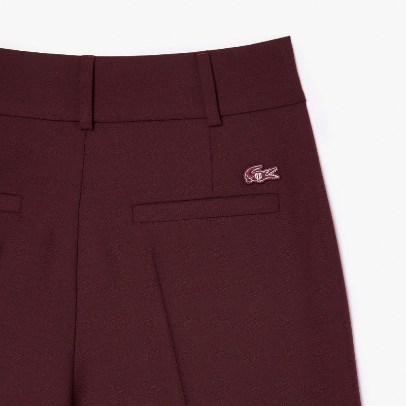 Women's Lacoste Lacoste x EleVen by Venus Stretch Wool Pants Bordeaux | OBD476905