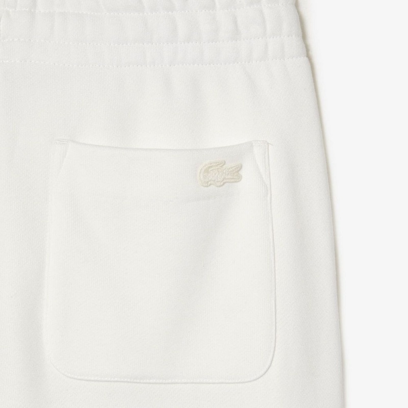 Women's Lacoste Lacoste x Goop Cotton Fleece Sweatpants White | RZH193704