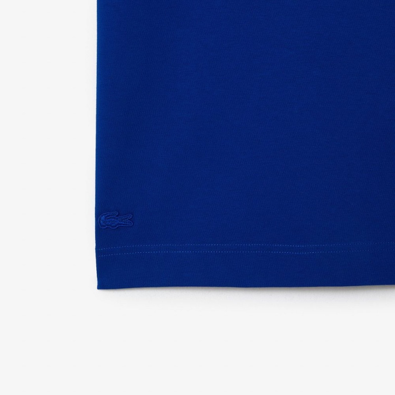 Women's Lacoste Lacoste x Netflix Loose Fit Organic Cotton T-Shirt Gentian blue | OBJ057912