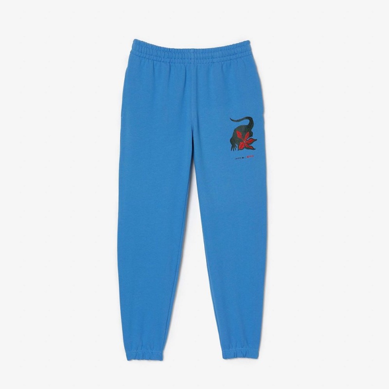 Women's Lacoste Lacoste x Netflix Super Soft Sweatpants Ethereal blue | EWX639801