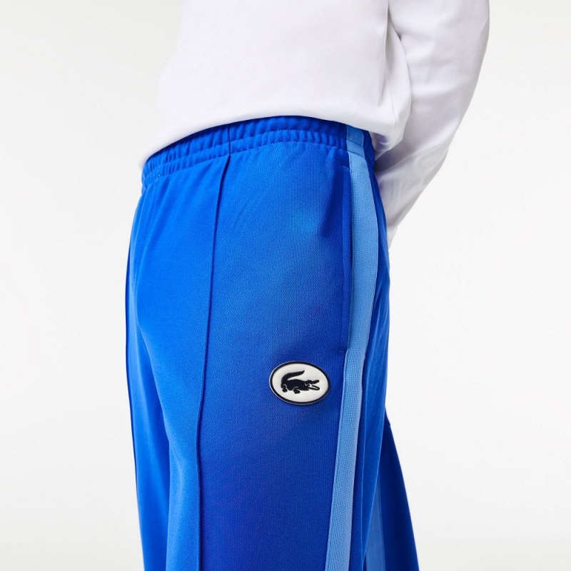 Women's Lacoste Men's Contrast Bands Sweatpants Blue | PCM527916