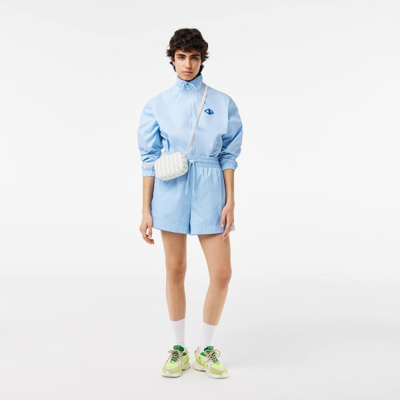 Women's Lacoste Monogram Track Jackets Pastel blue | CYZ250148