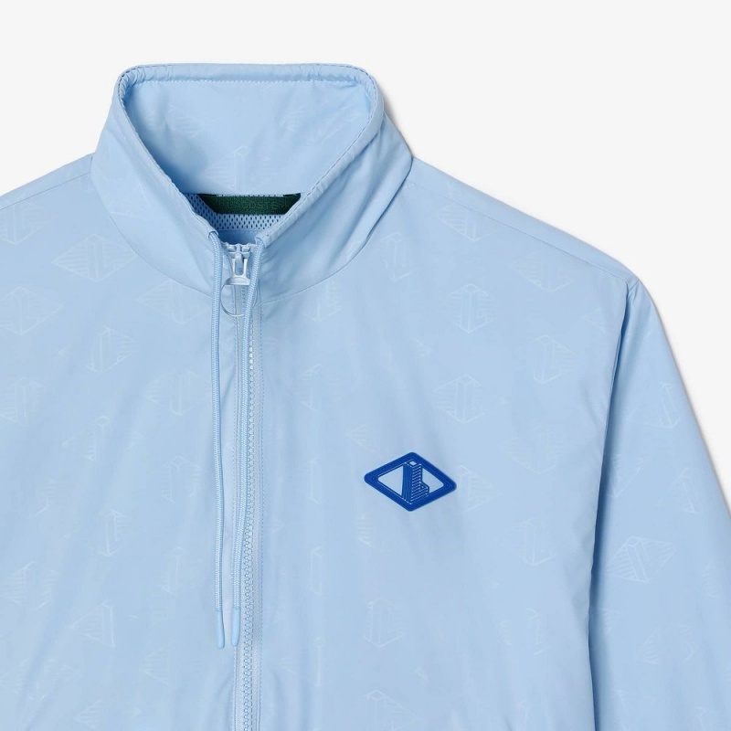 Women's Lacoste Monogram Track Jackets Pastel blue | CYZ250148