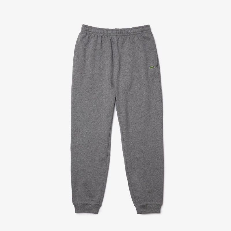 Women's Lacoste Organic Cotton Fleece Sweatpants Grey Chine | ZJQ523968