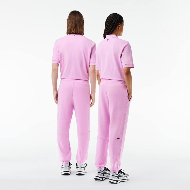 Women's Lacoste Organic Cotton Fleece Sweatpants Pink | SWM038516