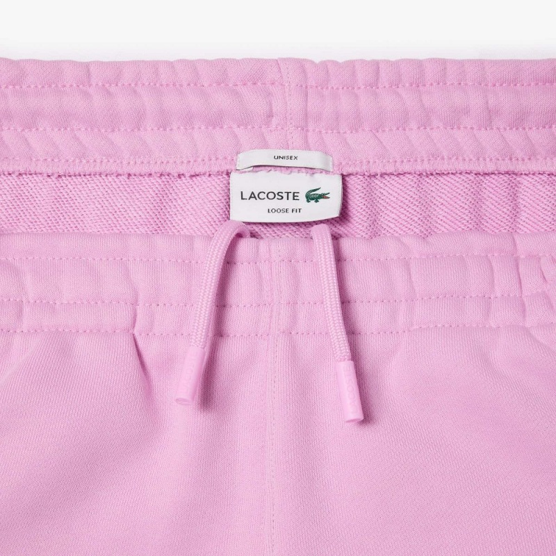 Women's Lacoste Organic Cotton Fleece Sweatpants Pink | SWM038516