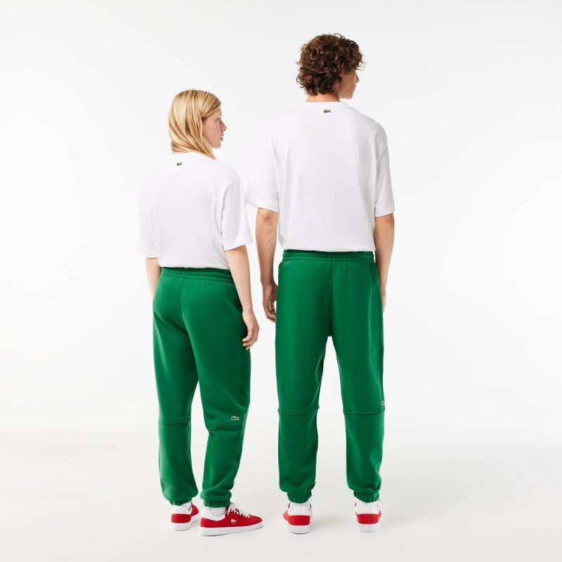 Women's Lacoste Organic Cotton Fleece Sweatpants Rocket Green | CBH469350