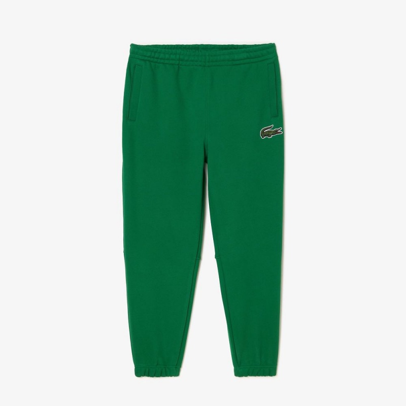 Women's Lacoste Organic Cotton Fleece Sweatpants Rocket Green | CBH469350