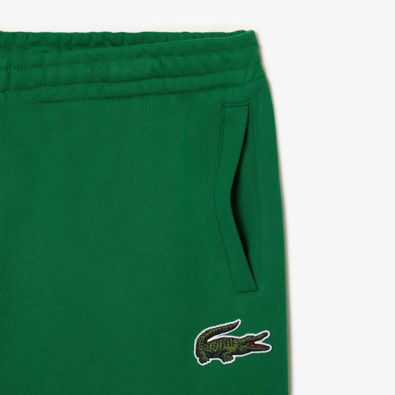 Women's Lacoste Organic Cotton Fleece Sweatpants Rocket Green | CBH469350