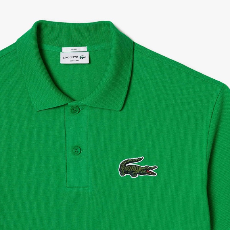 Women's Lacoste Original L.12.12 Loose Fit 80's Croc Polo Shirts Green | UIK048635