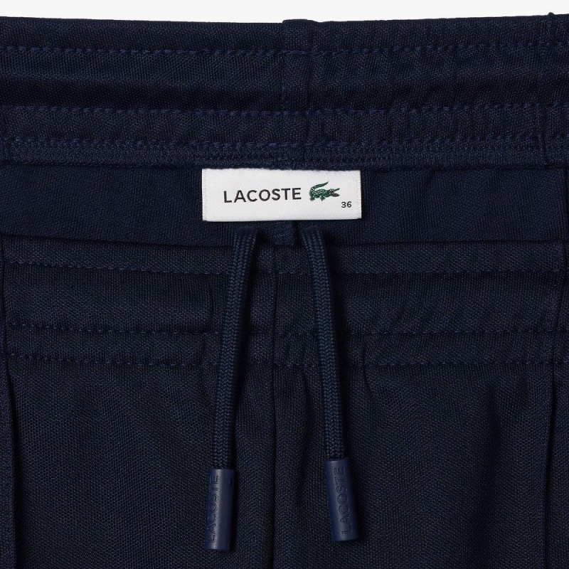 Women's Lacoste Paris Interlock Sweatpants Navy Blue White | UHG416032