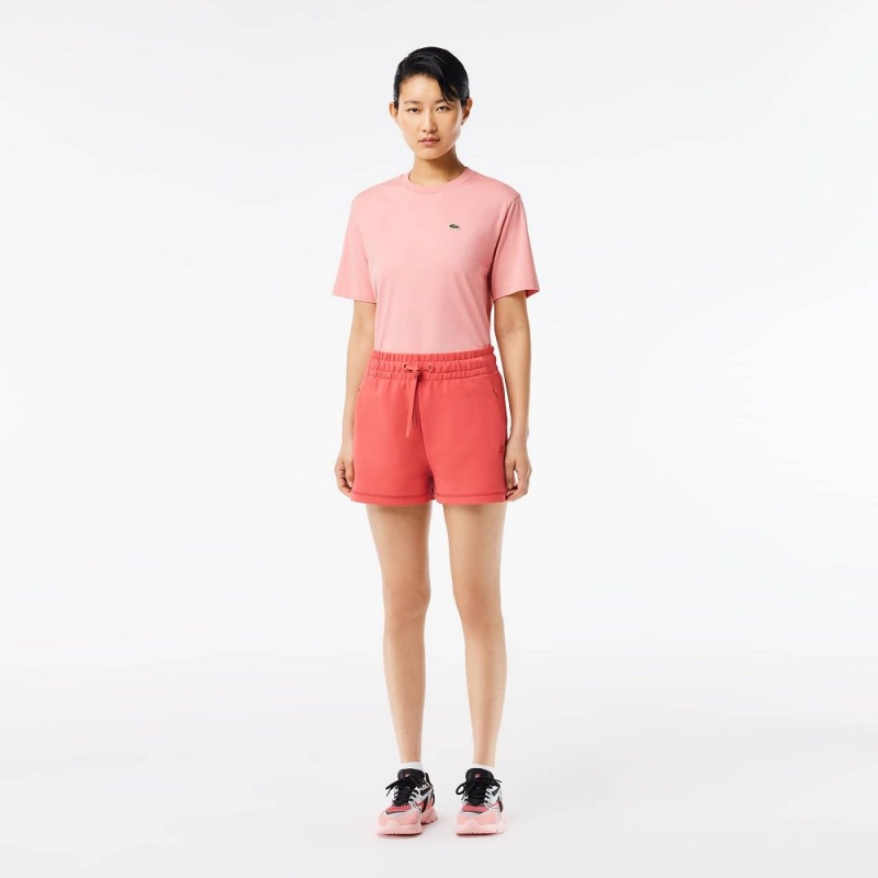 Women\'s Lacoste Plain Shorts Pink | QWP358176